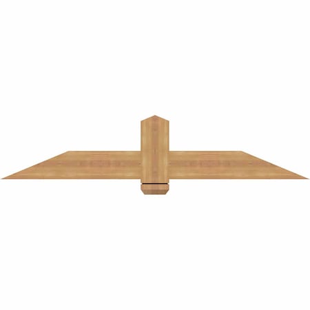 Ekena Millwork Eugene Smooth Timber Gable Bracket, Western Red Cedar, 60"W x 12"H x 1 1/2"D x 5 1/2"F, 5/12 Pitch GBW060X12X0206EUG00SWR